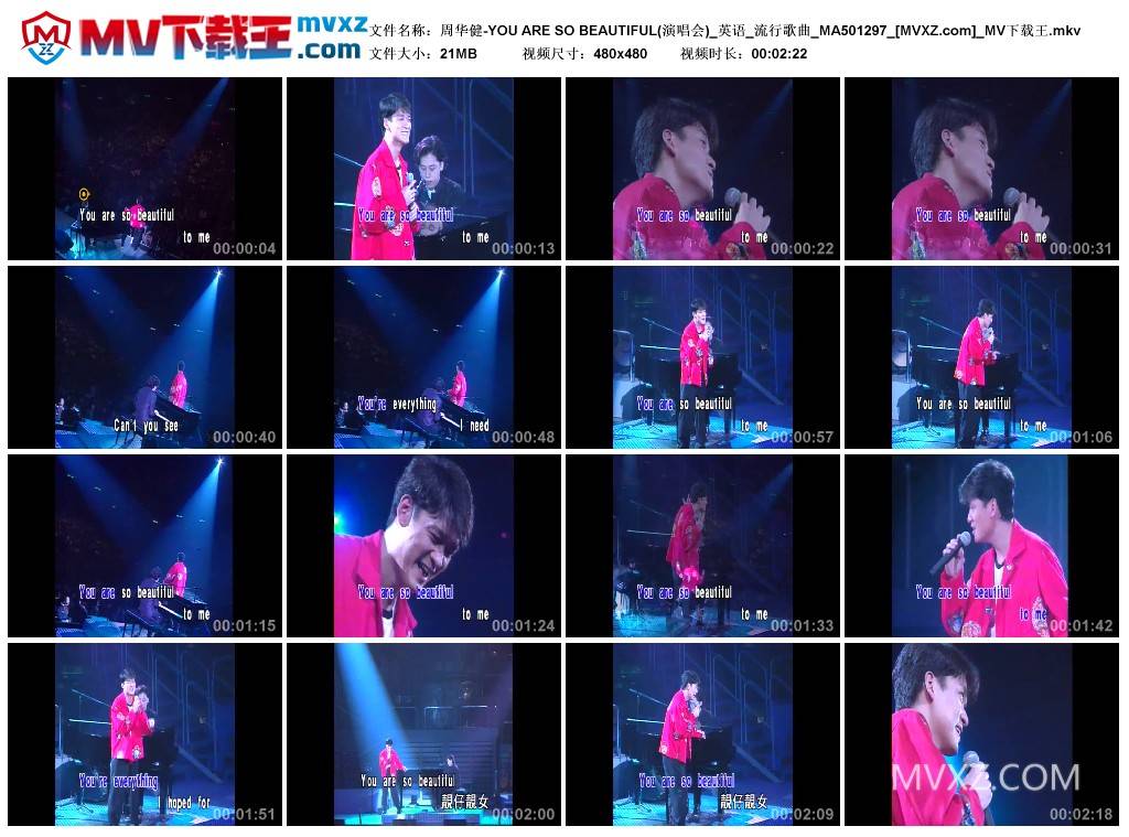 周华健-YOU ARE SO BEAUTIFUL(演唱会)_英语_流行歌曲_MA501297